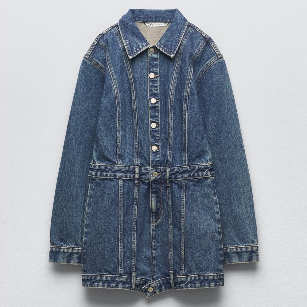 NWT Zara TRF Denim Dress